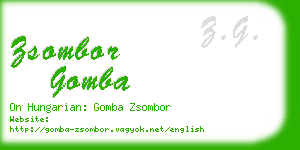 zsombor gomba business card